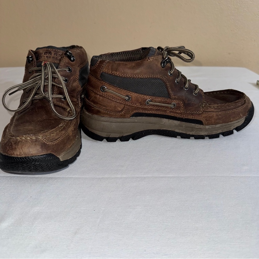Sperry Top Sider Rugged Waterproof Brown Men's Boots Size 8.5.‎